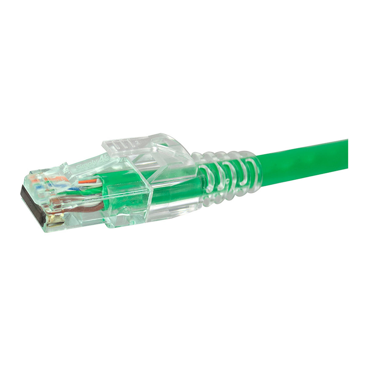 Simply45 S45-1601P CAT6 PROSeries Pass-Through Green Tint RJ45 Modular Plug 50-Piece