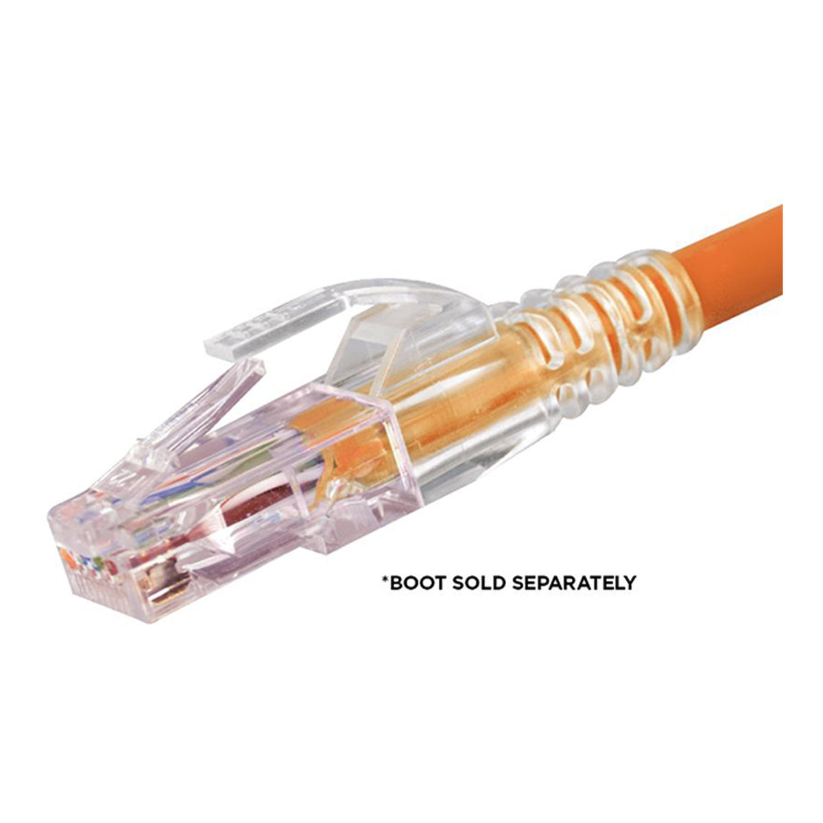 Simply45 S45-1700 CAT6/6a UTP Unshielded Pass-Through Hi/Lo Stagger Red Tint RJ45 Modular Plug 100-Piece Jar