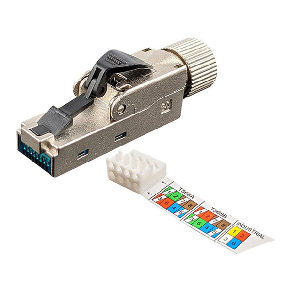 Simply45 Simply45 S45-1710S 10G Rated RJ45 Toolless Shielded RJ45 Field Plug Default Title
