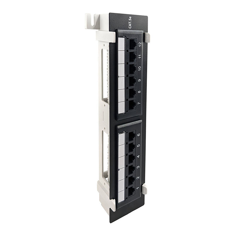 Simply45 S45-2512 12-Port CAT5e UTP Loaded 110 Style Wall Mount Patch Panel
