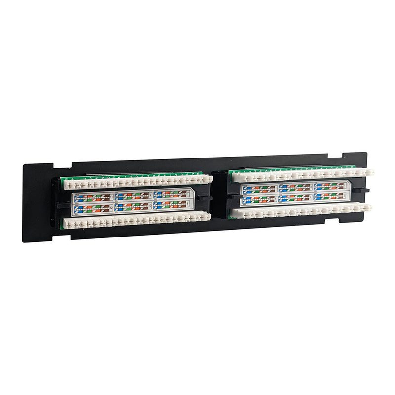 Simply45 S45-2512 12-Port CAT5e UTP Loaded 110 Style Wall Mount Patch Panel