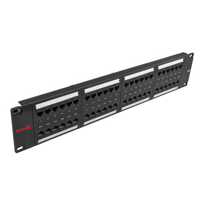 Simply45 S45-2548 48-Port 2RU CAT5e UTP Loaded Patch Panel