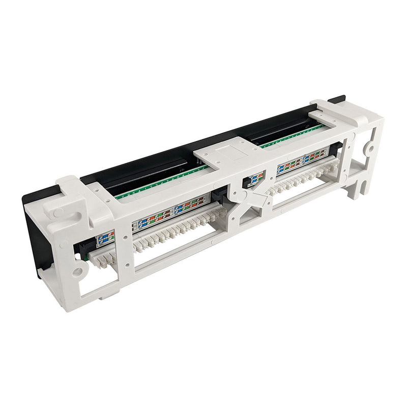 Simply45 S45-2612 12-Port Wall Mount Cat6 UTP Patch Panel