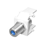 Simply45 S45-3209W 3GHz Female-to-Female F-Connector Keystone Snap-In Insert