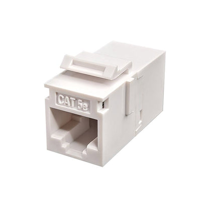 Simply45 S45-3250W CAT5e UTP Unshielded Feed-Through White Keystone Coupler Insert