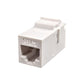 Simply45 S45-3250W CAT5e UTP Unshielded Feed-Through White Keystone Coupler Insert