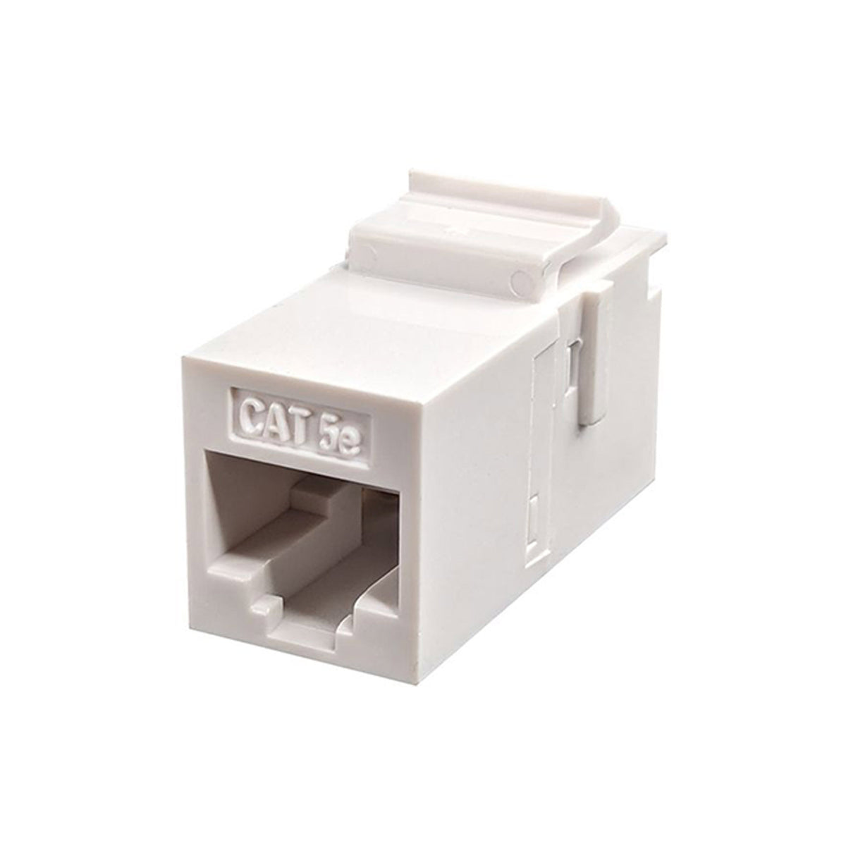 Simply45 S45-3250W CAT5e UTP Unshielded Feed-Through White Keystone Coupler Insert