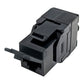 Simply45 S45-3500B CAT5e UTP 180° Black Toolless Keystone Jack with 6-Color Snap-On ID Bars
