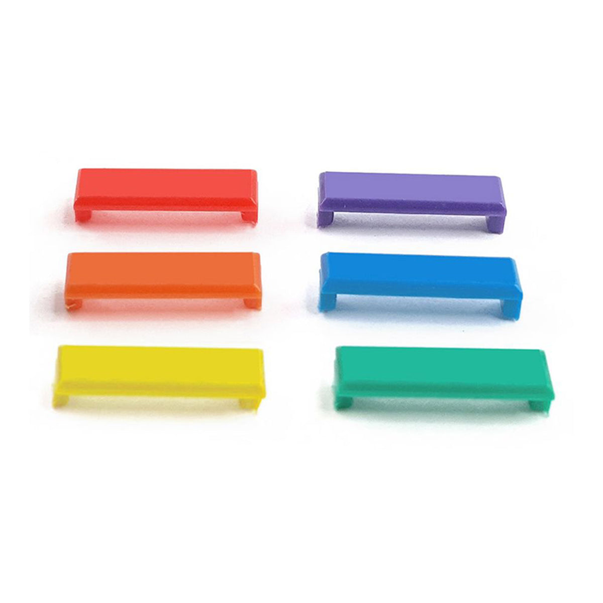 Simply45 S45-3790 6-Color Keystone Snap-On ID Bars Set