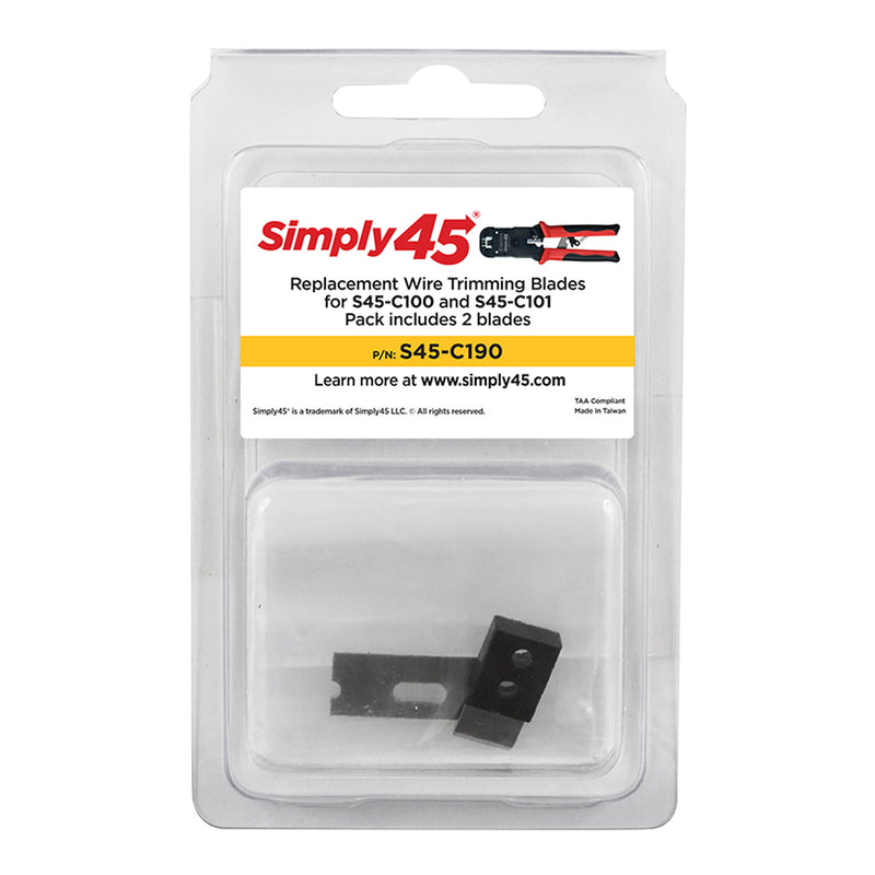 Simply45 S45-C190 Replacement Blade for RJ45 Crimp Tool - 2-Pack