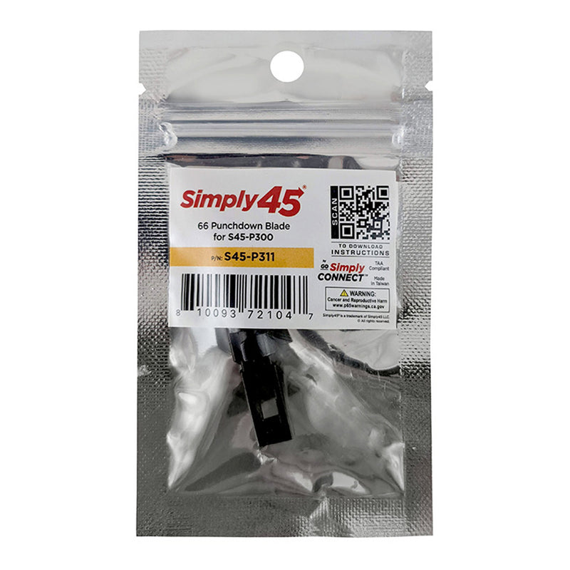 Simply45 S45-P311 Punchdown Blade, 66 Style - 1 Ea/Blister