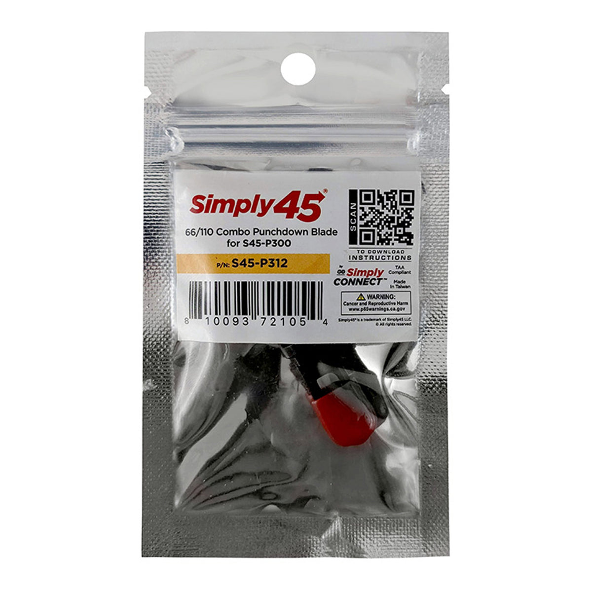 Simply45 S45-P312 66/110 Combo Style Punchdown Blade