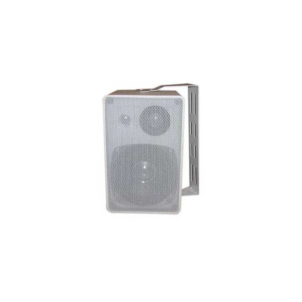 MG Electronics Indoor/Outdoor 3-Way Mini Speakers (White)
