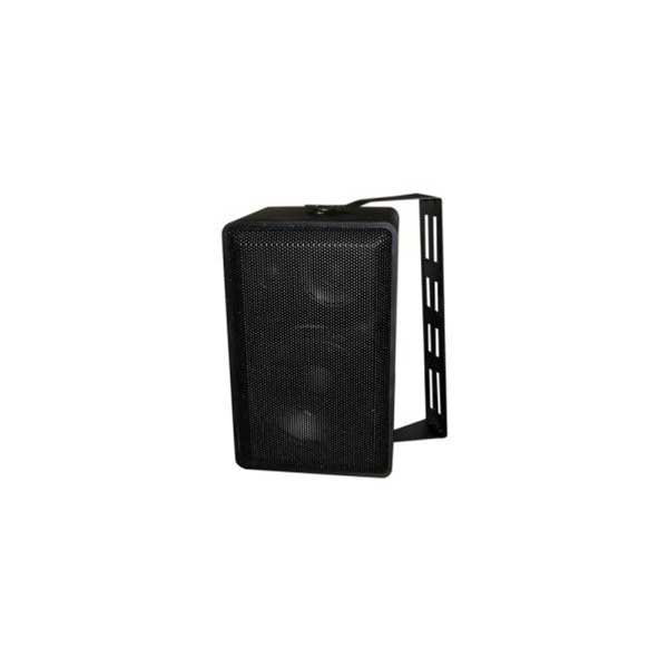 MG Electronics Indoor/Outdoor 3-Way Mini Speakers (Black)