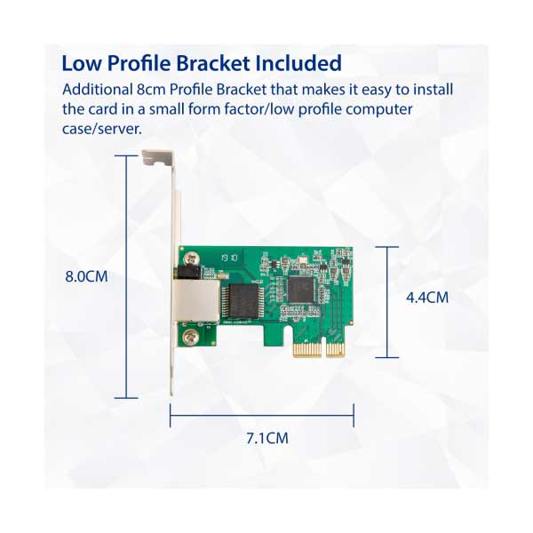 SYBA SD-PEX24065 2.5 Gigabit Ethernet PCI-e Network Card