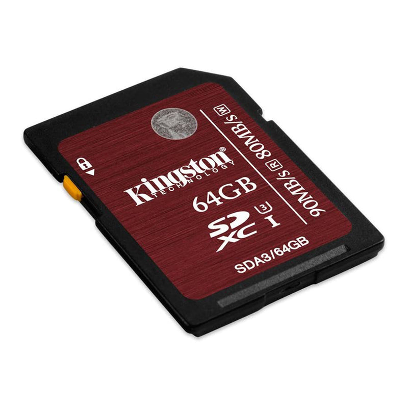 Kingston 64GB UHS-1 SDXC Memory Card (Class-10)