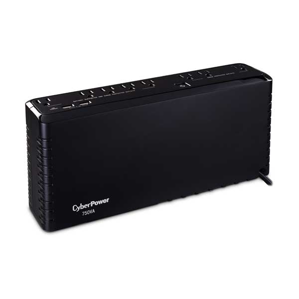 CyberPower SL750U 750VA Battery Backup UPS System with 8 Outlets and Dual USB Charging Ports