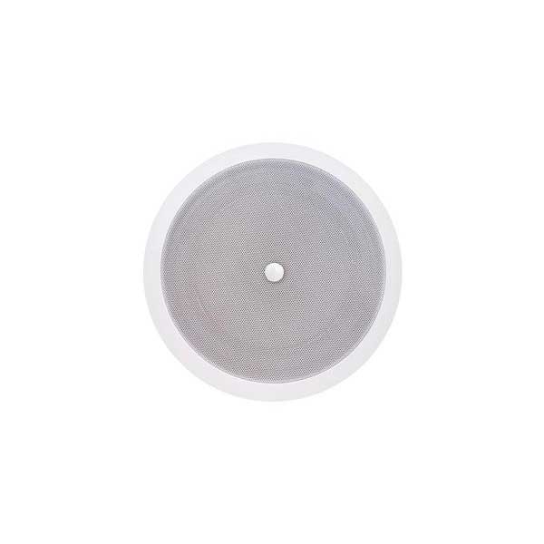 Speco 8" Dual Paper Cone Ceiling Speaker with Modern Grille, Transformer, Volume Control