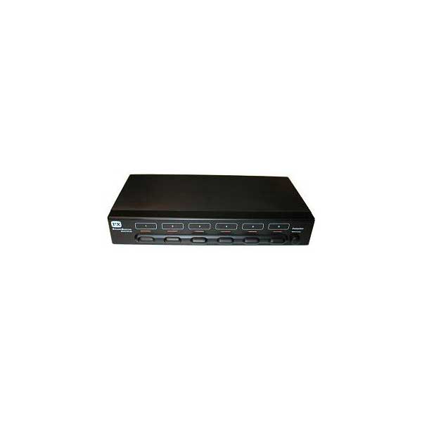Vanco Vanco SS6 6-Way Deluxe Low Profile Stereo Speaker Selector Switch Box Default Title
