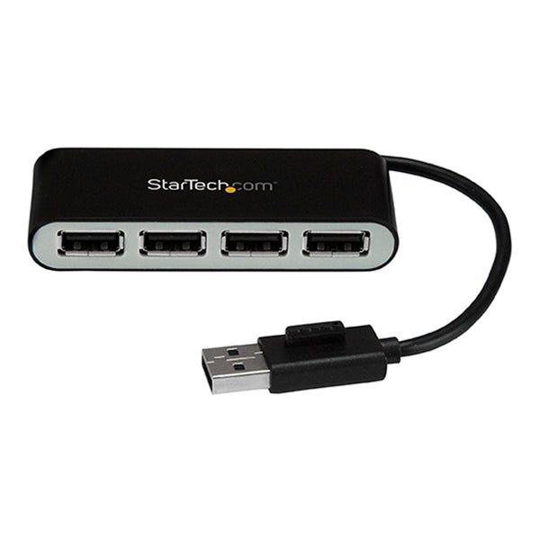 StarTech StarTech ST4200MINI2 4-Port Portable USB 2.0 Hub with Built-in Cable Default Title
