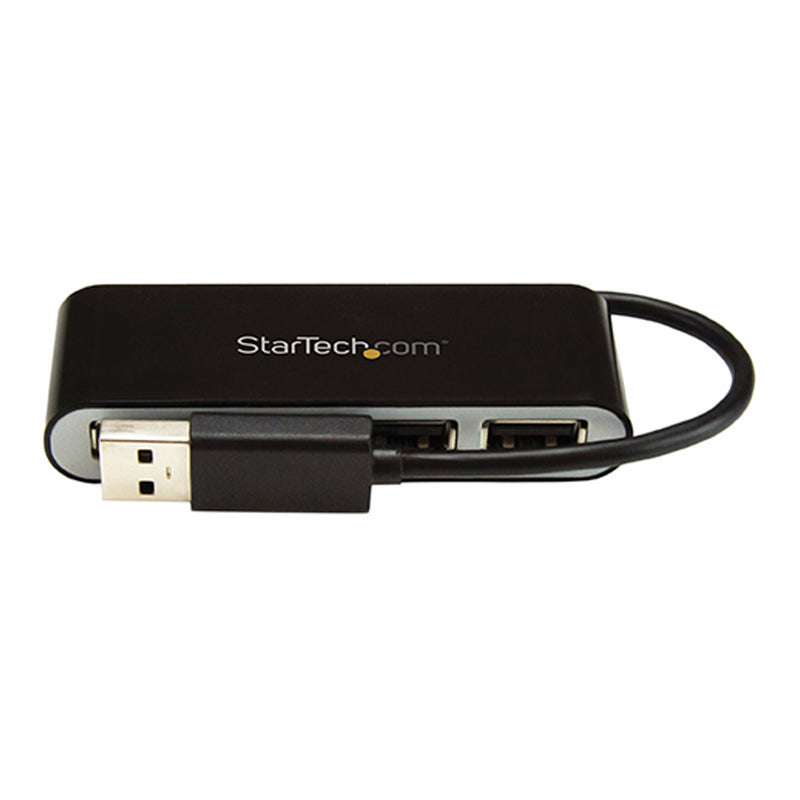 StarTech ST4200MINI2 4-Port Portable USB 2.0 Hub with Built-in Cable