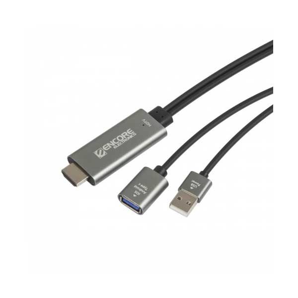 Syba SY-ADA31065 Encore MHL USB (F) to HDMI (M) Adapter. 1080P Mirroring and Charging Cable