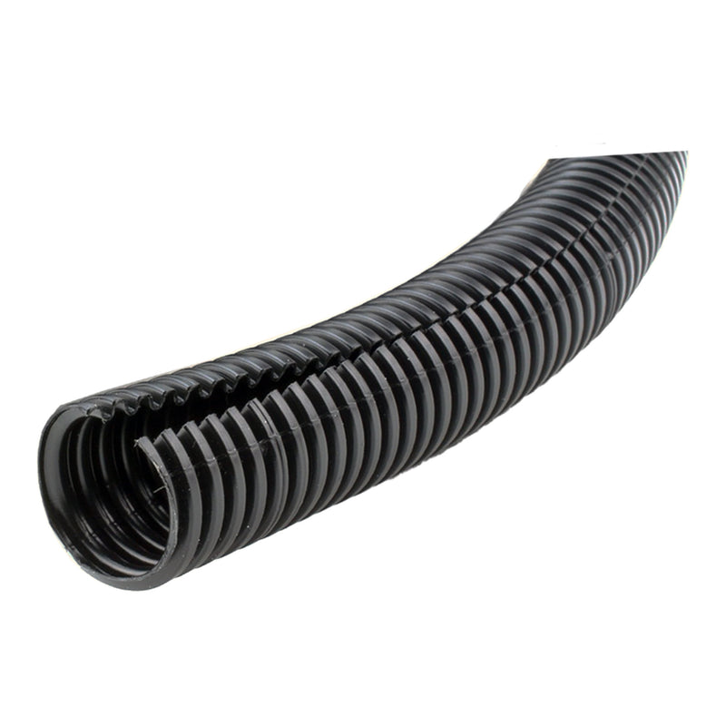 Black Slit Corrugated Tubing (1-1/2" Inner Diameter, 50')
