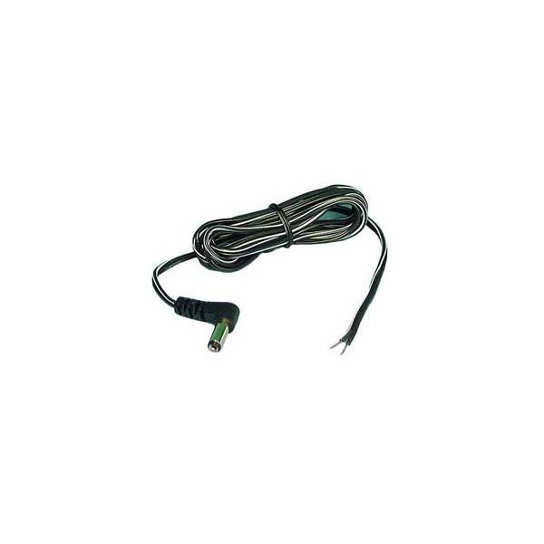 Philmore LKG Right Angle DC Power Plug w/ 6' Cable - 2.1mm I.D. 5.5mm O.D. Default Title
