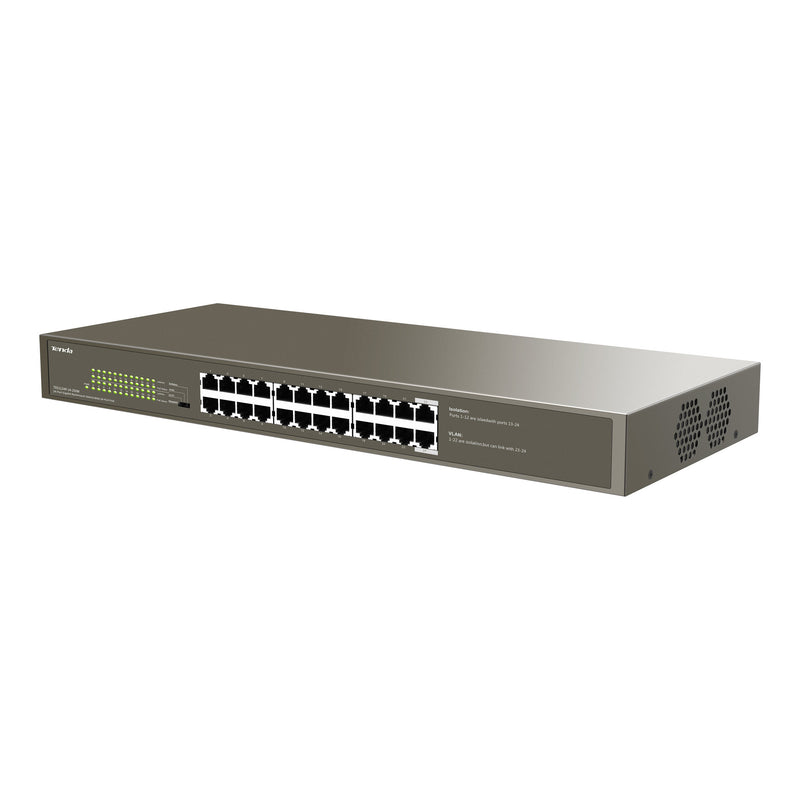 Tenda TEG1124P-24-250W 24-Port 225W Gigabit Rackmount Ethernet Switch with 24-Port PoE