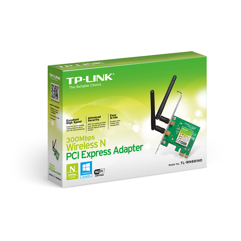 TP-Link TL-WN881ND Wireless N300 PCI Express Adapter