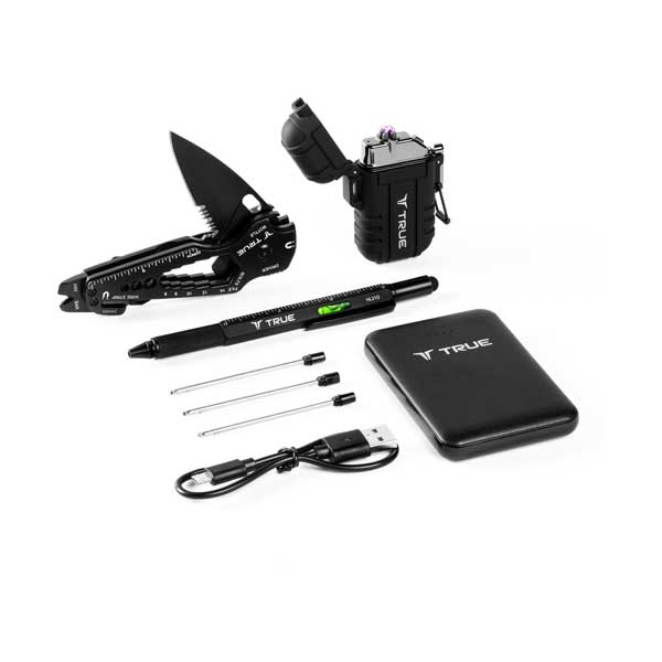 NEBO NEBO TRU-COM-0001 TRUE EDC Essentials Kit with SmartKnife+, SCRYBE Multi-Tool Pen, Plasma Lighter, Power Bank, and Carrying Case Default Title
