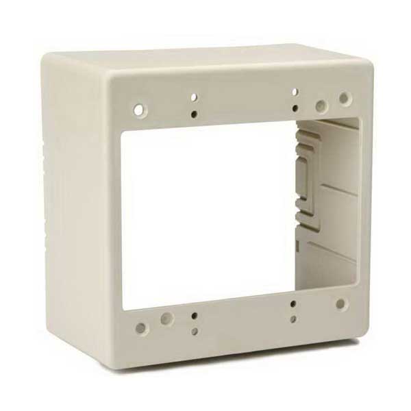 2 Gang Surface Mount Box, Color: Ivory