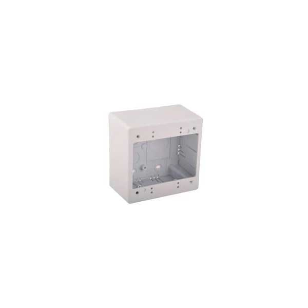 2 Gang Surface Mount Box, Color: White