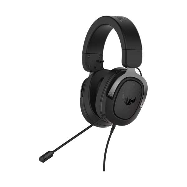 ASUS TUF Gaming H3 Gun Metal 7.1 Surround Sound Gaming Headset with Fast-Cooling Ear Cushions and Deep Bass