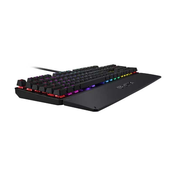 ASUS TUF Gaming K3 NKRO RGB Mechanical Keyboard with 8 Programmable Macro Keys and Aura Sync RGB Lighting