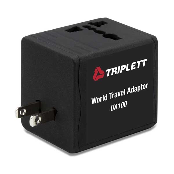 Triplett UA100 Universal International Travel Wall Adapter with Rapid Charge and Smart USB Technology