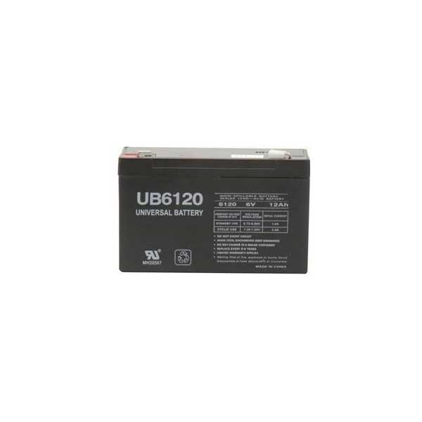 Universal Power Group 6V 12Ah Sealed Lead Acid Battery w/ F1 Terminals Default Title
