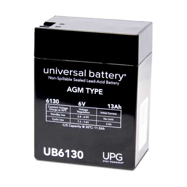 Universal Power Group UPG UB6130 6V 13Ah Maintenance-Free Sealed Lead-Acid Battery Default Title
