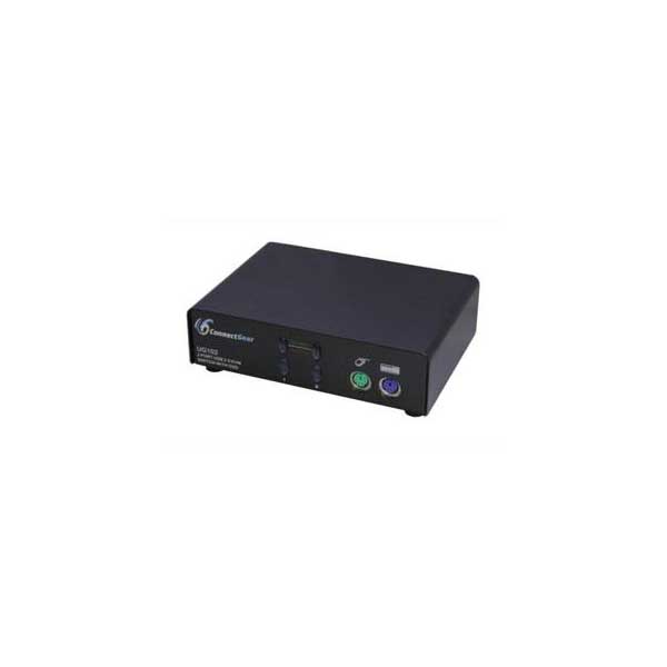 ConnectGear UG102 2-Port USB Audio KVM Switch Kit with Cables