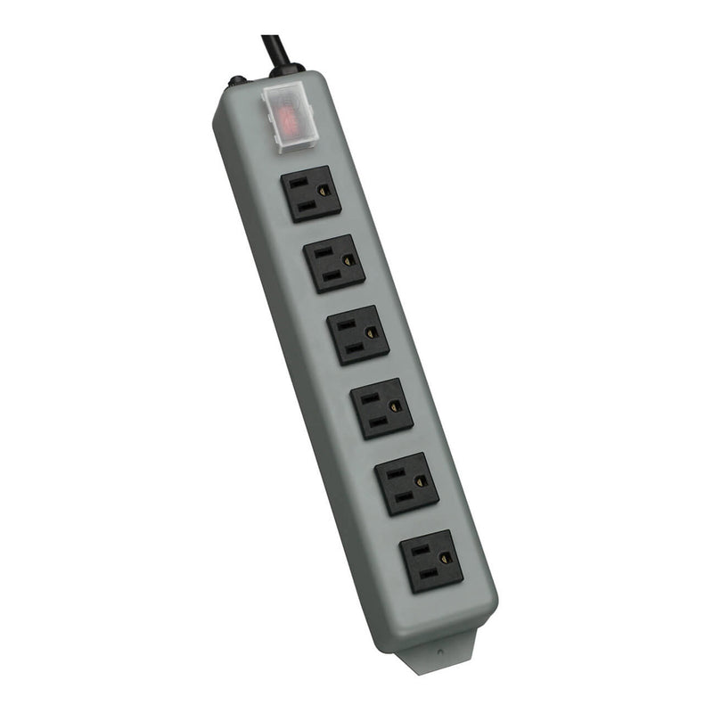 Tripp Lite Waber Power Strip 120V Right Angle 5-15R 6 Outlet Metal 15ft Crd