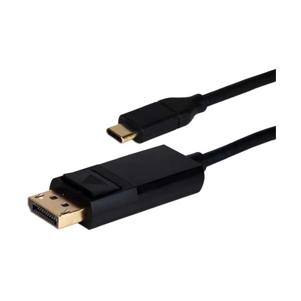 QVS USBCDP-06 6ft USB-C Thunderbolt 3 to DisplayPort UltraHD 4K 60Hz Video Converter Cable