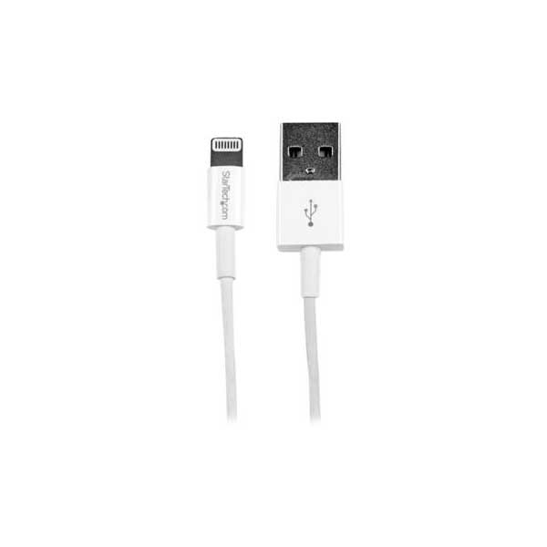 StarTech USB to Lightning Cable - Apple MFi Certified - Slim -1 m (3 ft.) - White