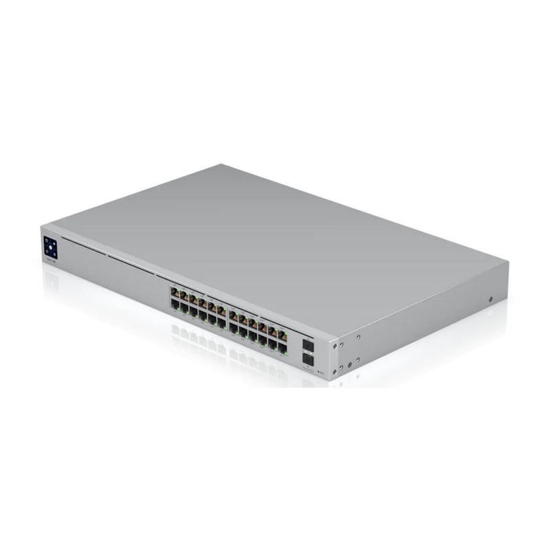 Ubiquiti USW-PRO-24-POE 24-Port 802.3at/bt PoE Gigabit Switch with Layer 3 Features and SFP+