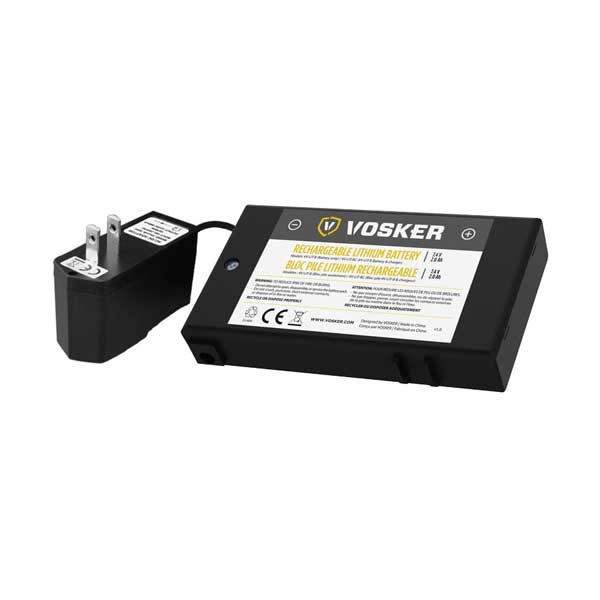 VOSKER V-LIT-BC Rechargeable Lithium Battery Pack and AC Charger for VOSKER Mobile Cameras