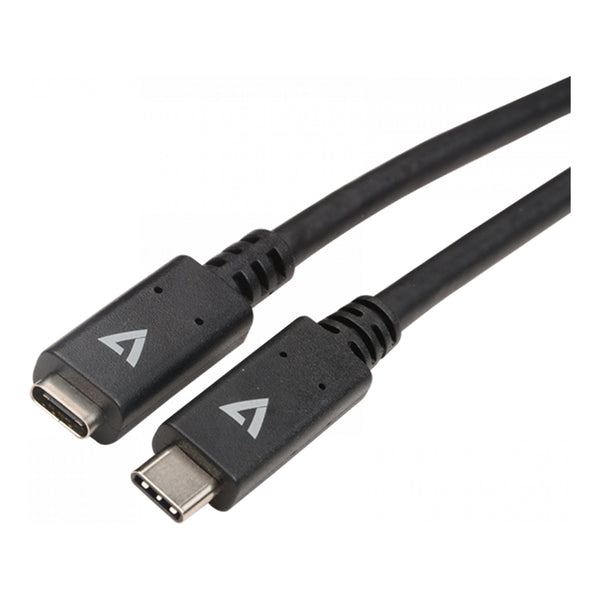 V7 V7 V7UC3EXT-2M 6ft Black 5Gbps USB-C Female to USB-C Male USB 3.2 Extension Cable Default Title
