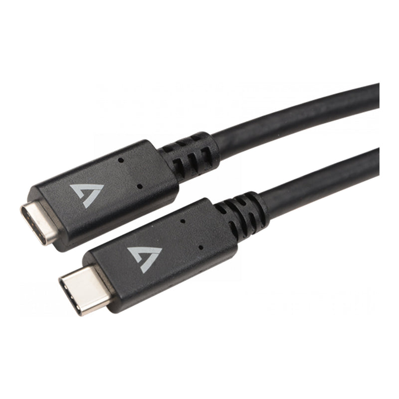 V7 V7UC3EXT-2M 6ft Black 5Gbps USB-C Female to USB-C Male USB 3.2 Extension Cable
