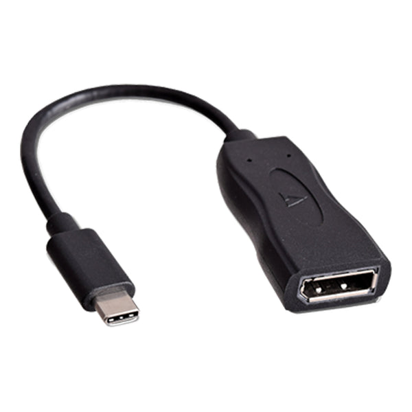 V7 V7 V7UCDP-BLK-1E 4K UHD 21.6Gbps USB-C Male to DisplayPort 1.2 Female Adapter Default Title
