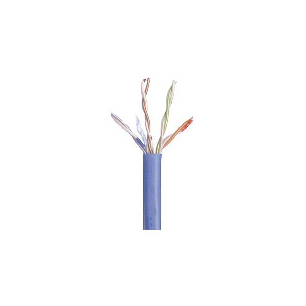 Commodity Cables Blue Cat5e Plenum (CMP) Cable, 24AWG, 4-Pair, 350MHz, FR PVC, Sold By The Foot Default Title
