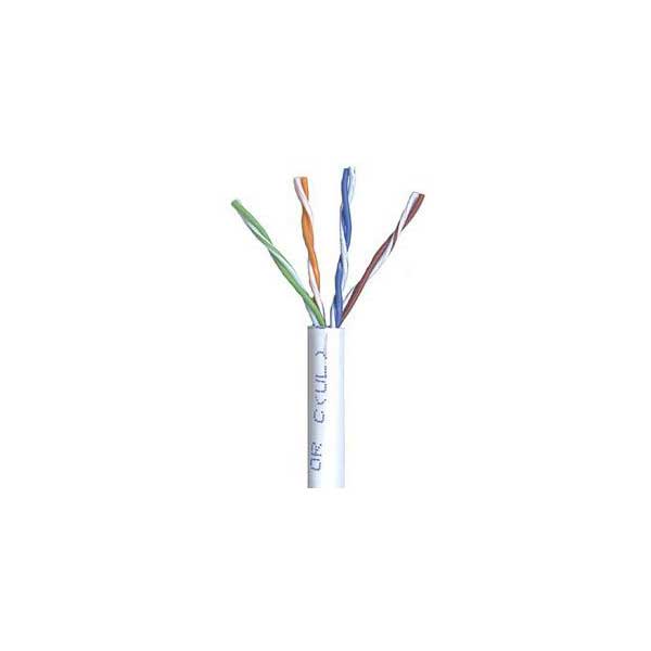 Quabbin Wire & Cable White Cat5e Shielded Cable, 24AWG, 4-Pair, 350MHz, PVC, Sold By The Foot Default Title

