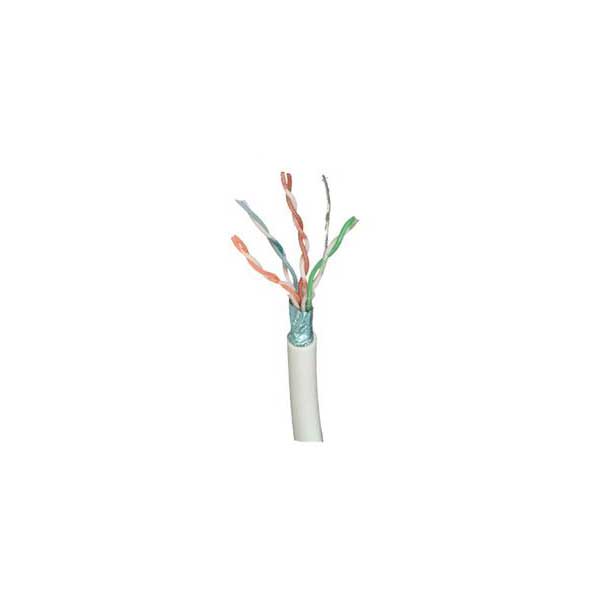 Commodity Cables Grey Cat6 Shielded Cable, 23AWG, 4-Pair, 550MHz, PVC, Sold By The Foot Default Title
